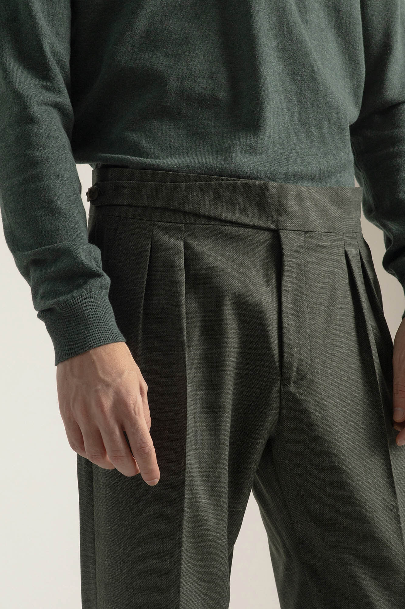 PuroEGO Slim fit Gurkha trousers
