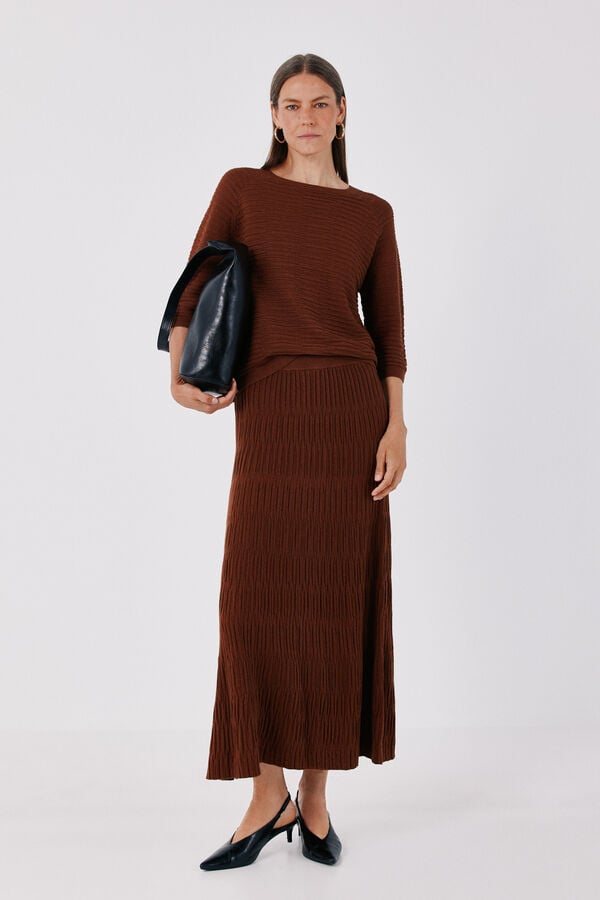 Cortefiel Total look jumper Camel
