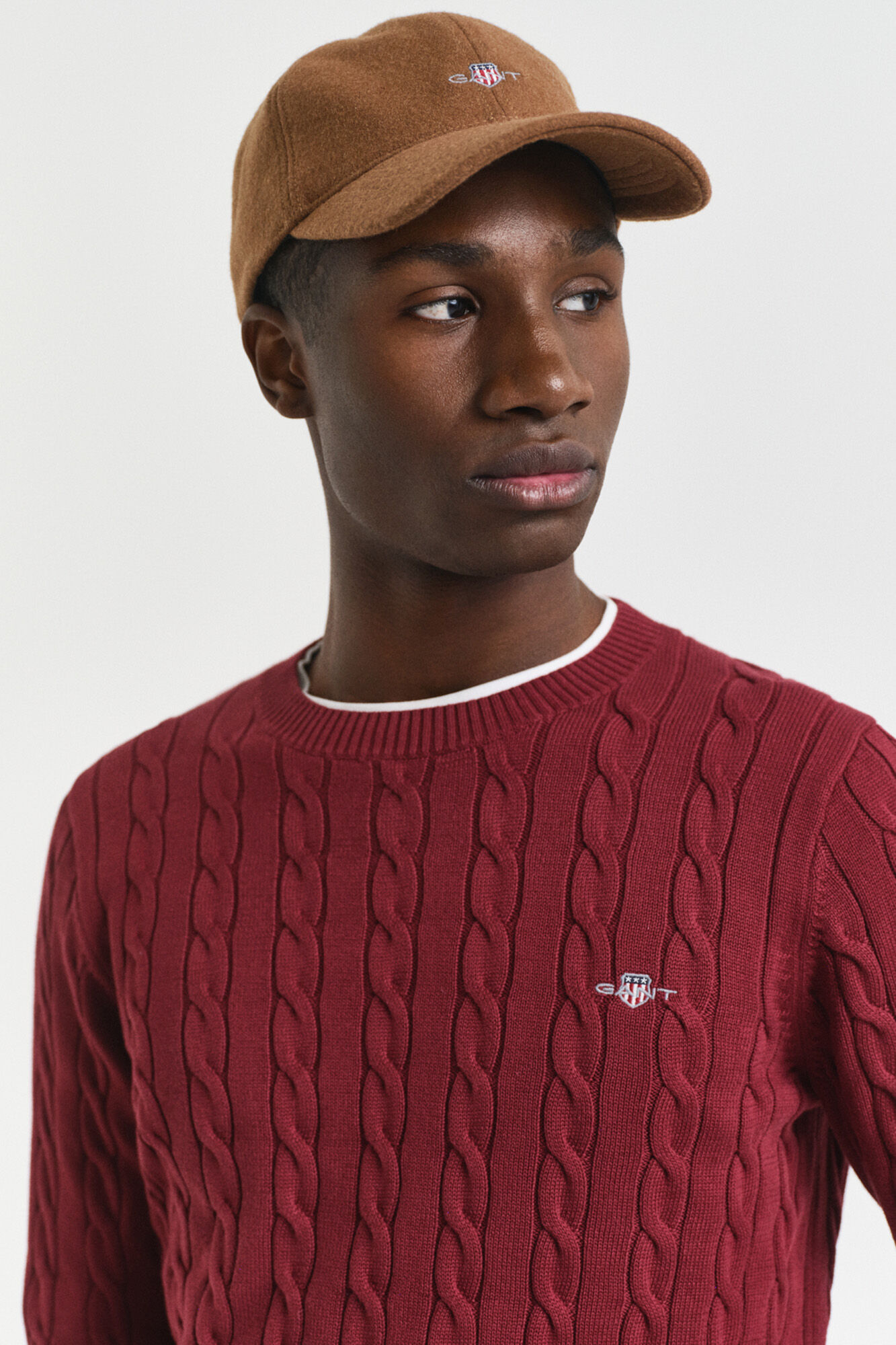 Gant Jersey de algod&oacute;n con cuello redondo