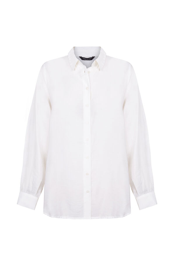 Cortefiel Camisa estampada Blanco