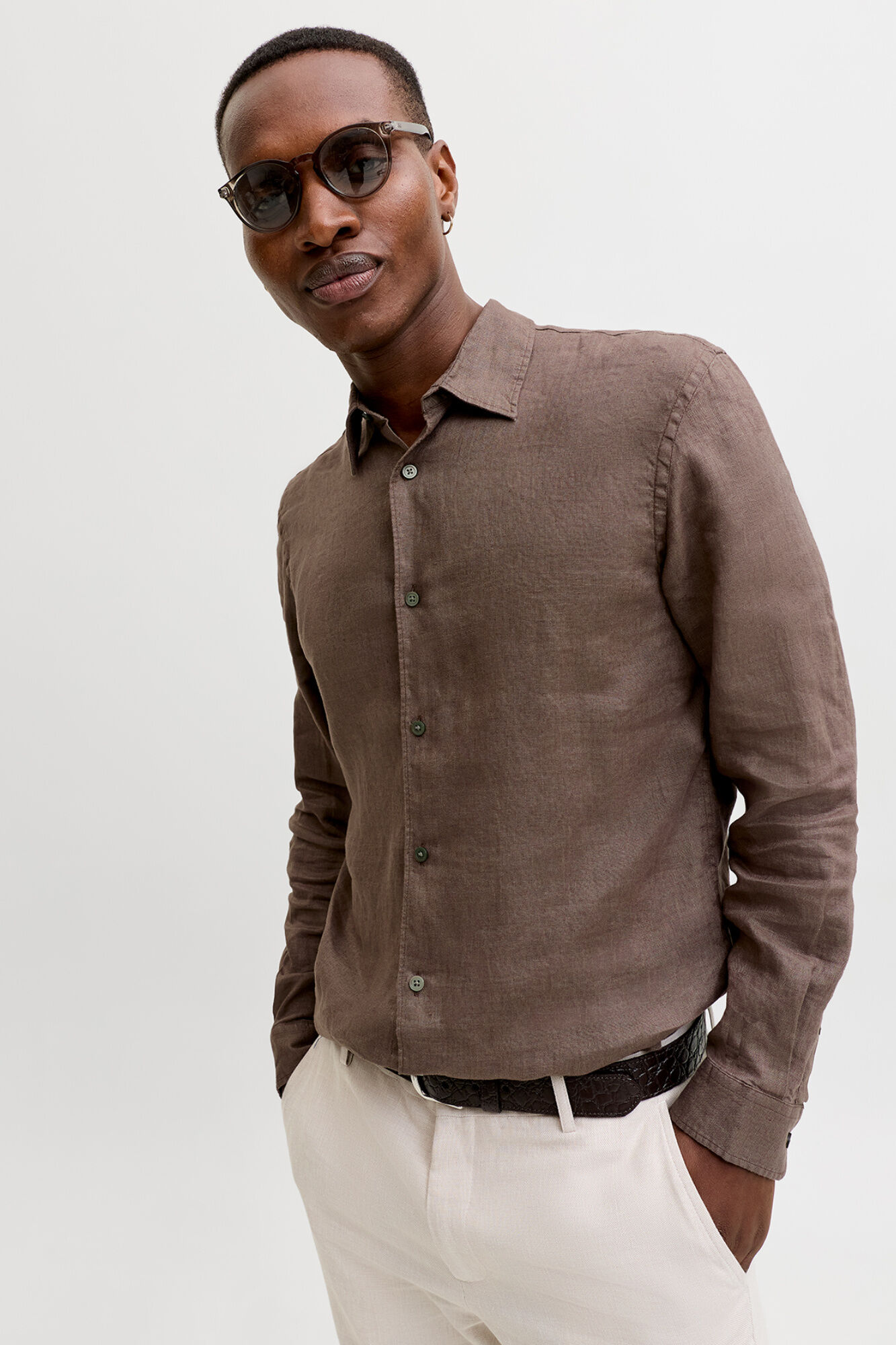 Jack & Jones Camisa de linho relaxed