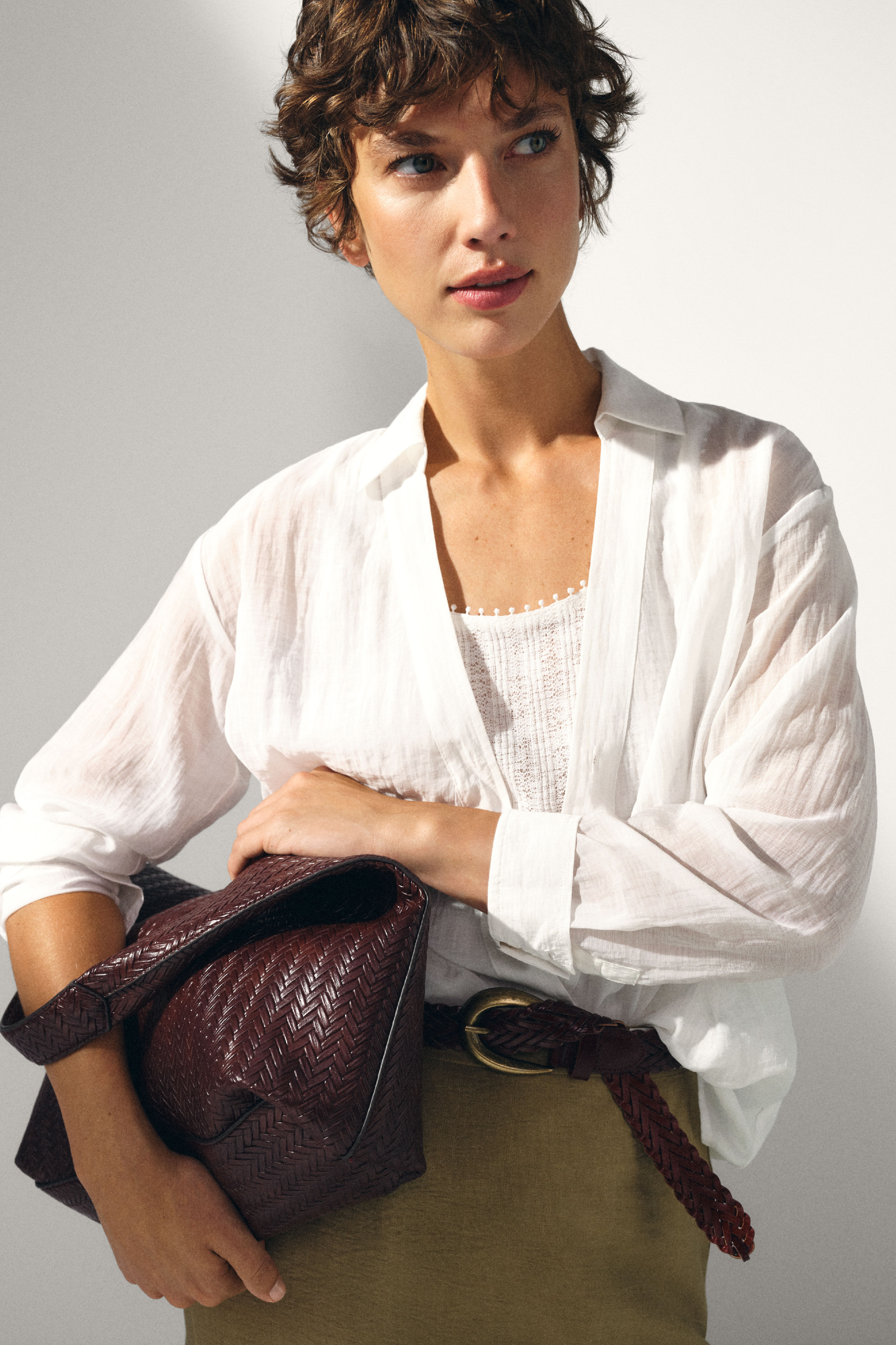 Cortefiel Lightweight wrap blouse
