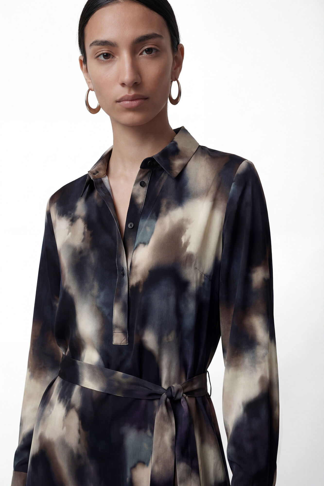 Vero Moda Vestido camisa midi