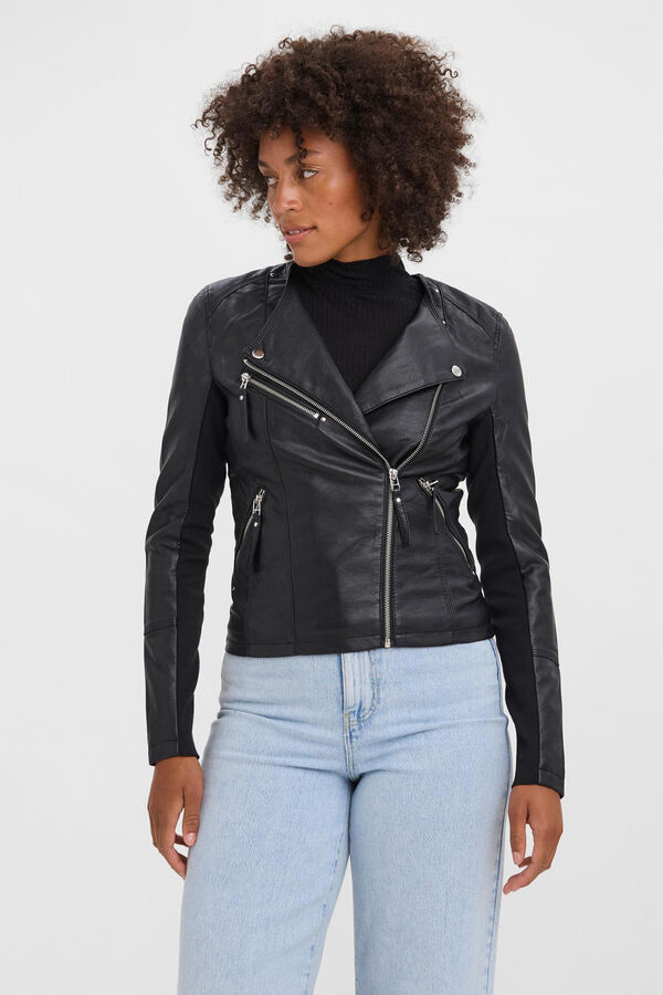 Cortefiel Women's short jacket Black