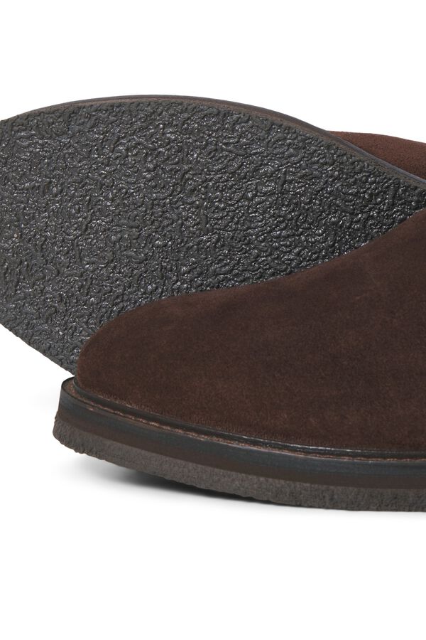Jack & Jones Botins em camur&ccedil;a Castanho