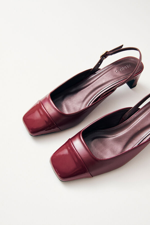 Alohas Zapatos de tacón de piel Lindy Bliss Granate