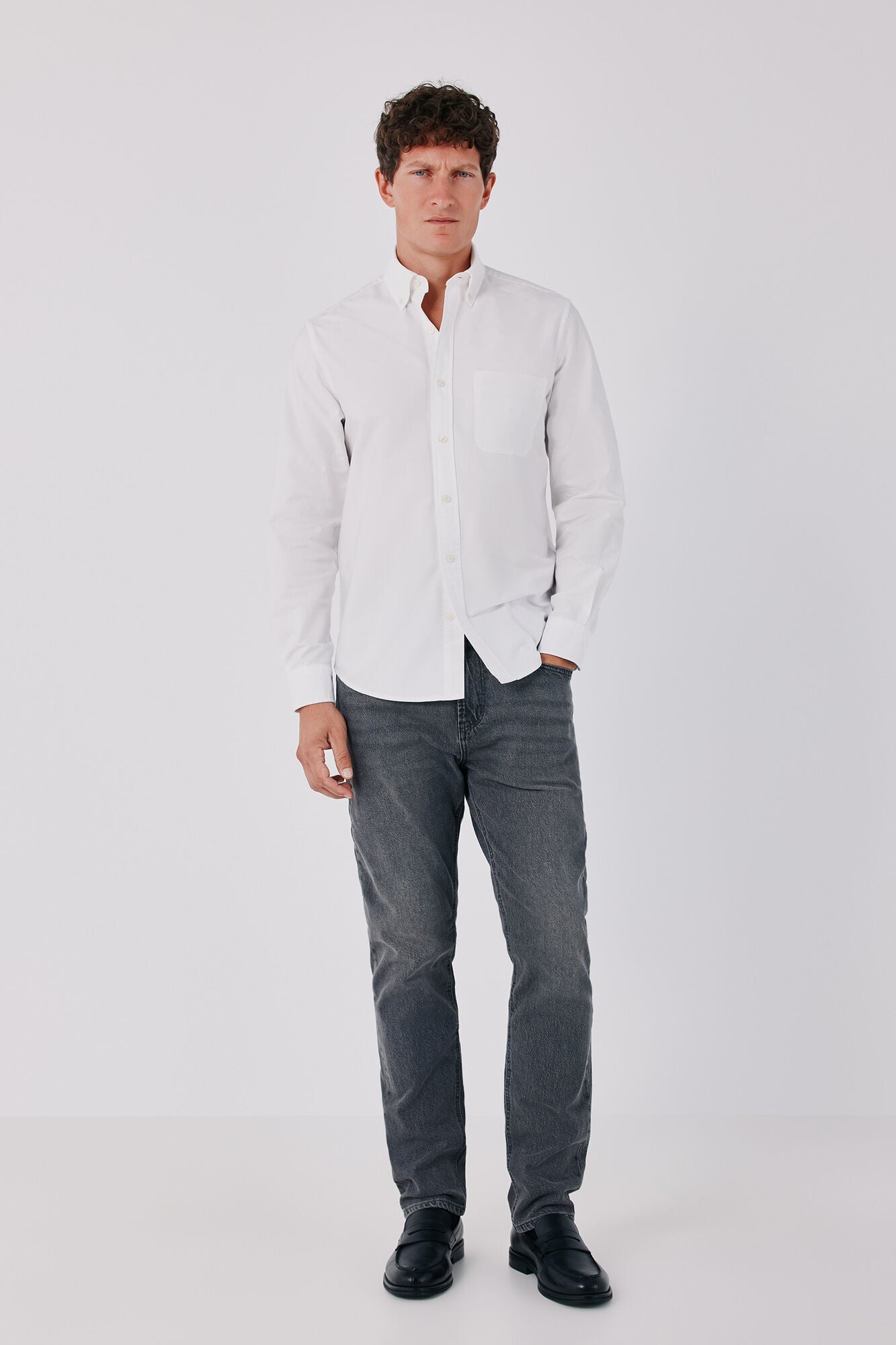 Cortefiel Plain Oxford shirt