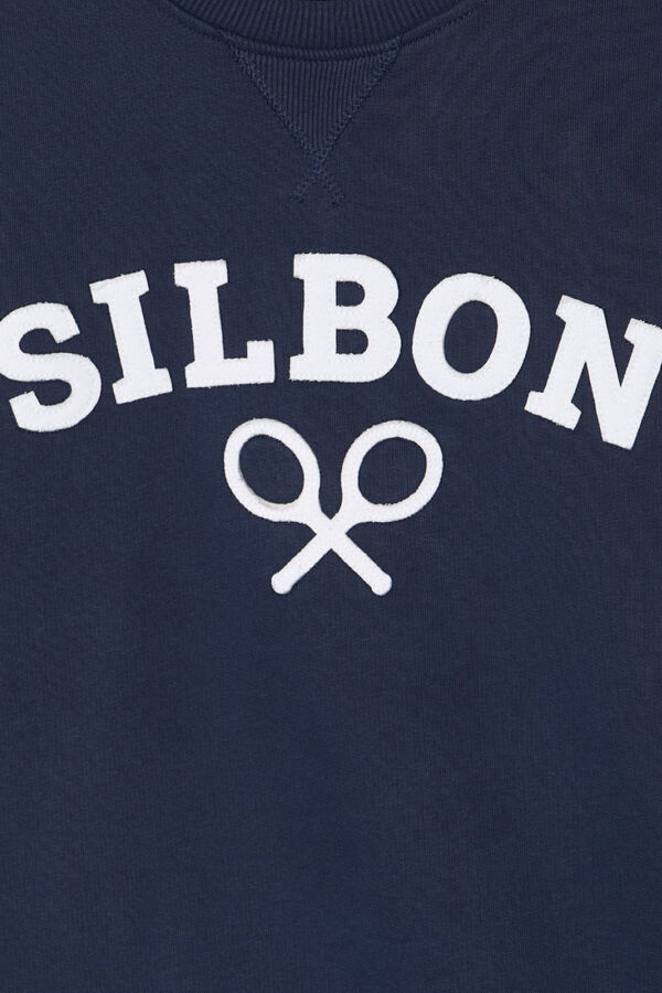 Silbon Moletom Sweatshirt Racket meia Azul