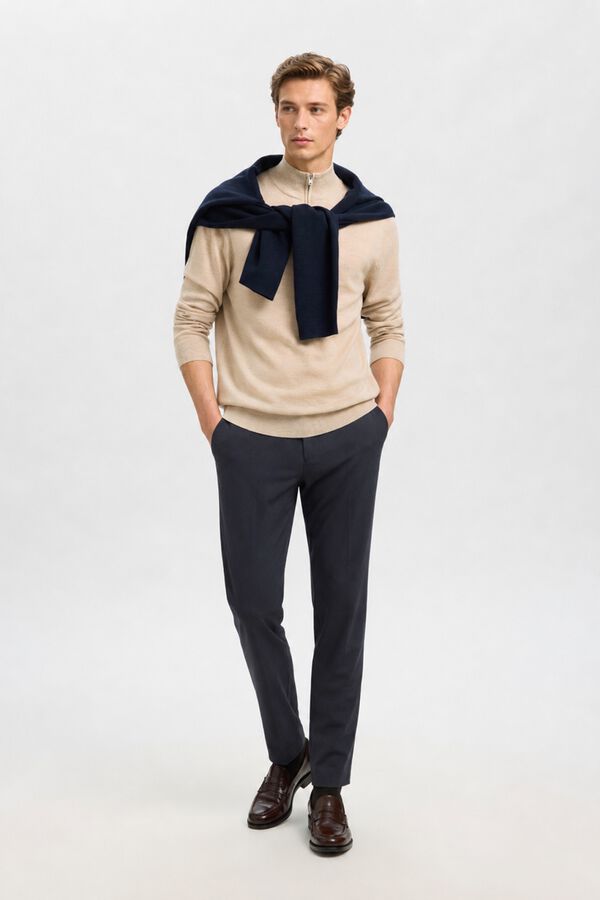 Selected Cal&ccedil;a formal Slim Fit Azul