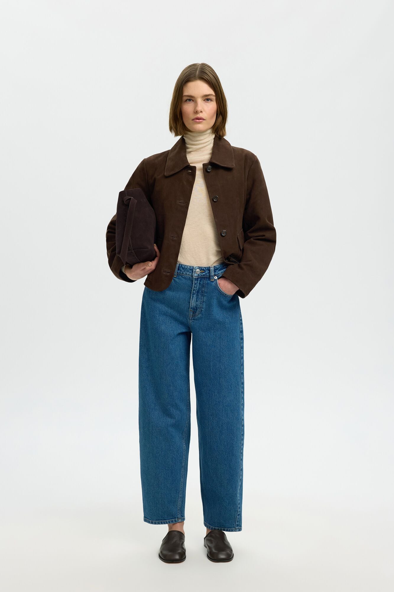 Selected Short suede jacket