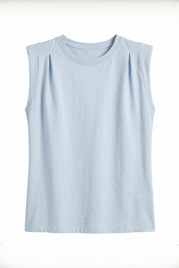 Slowlove Top ombreiras Azul