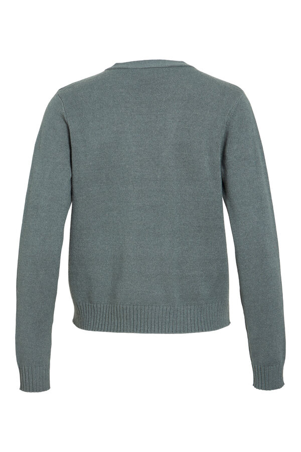 Vila Basic knit cardigan Dark green