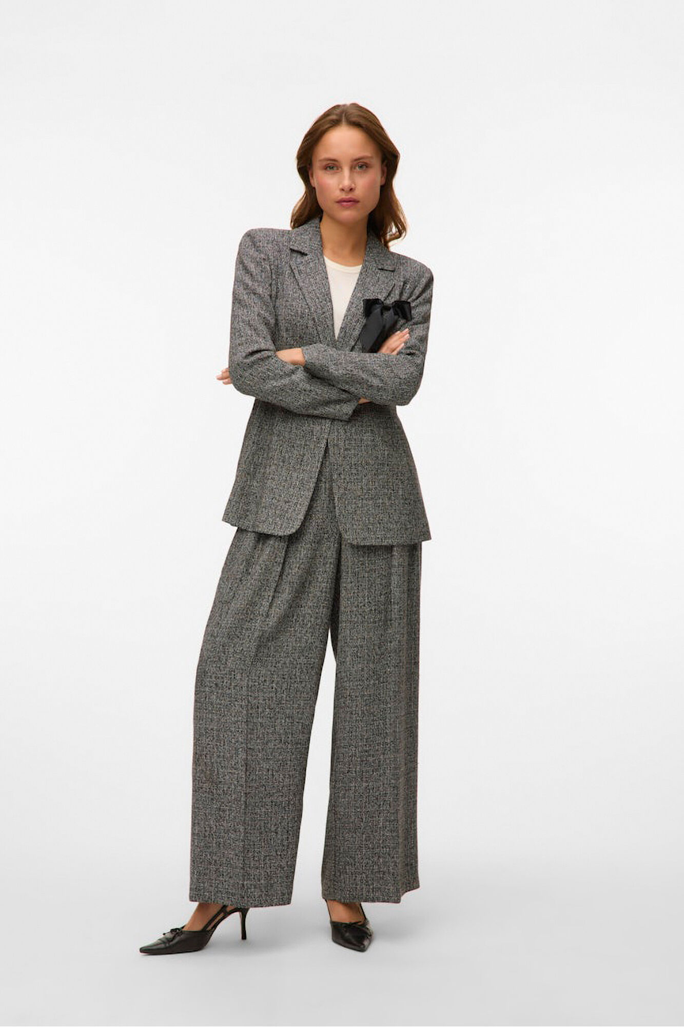 Vero Moda Cal&ccedil;a compridas com efeito manchado