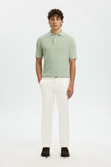Selected Men's slim fit chinos White