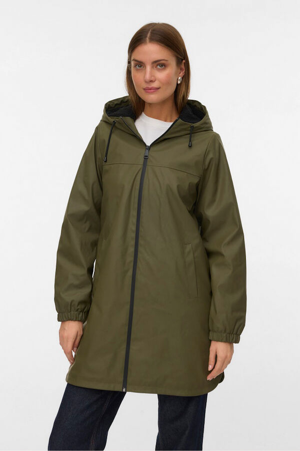 Vero Moda Impermeável com capuz Verde