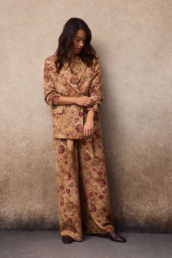 Slowlove Printed oversized blazer Multicolour