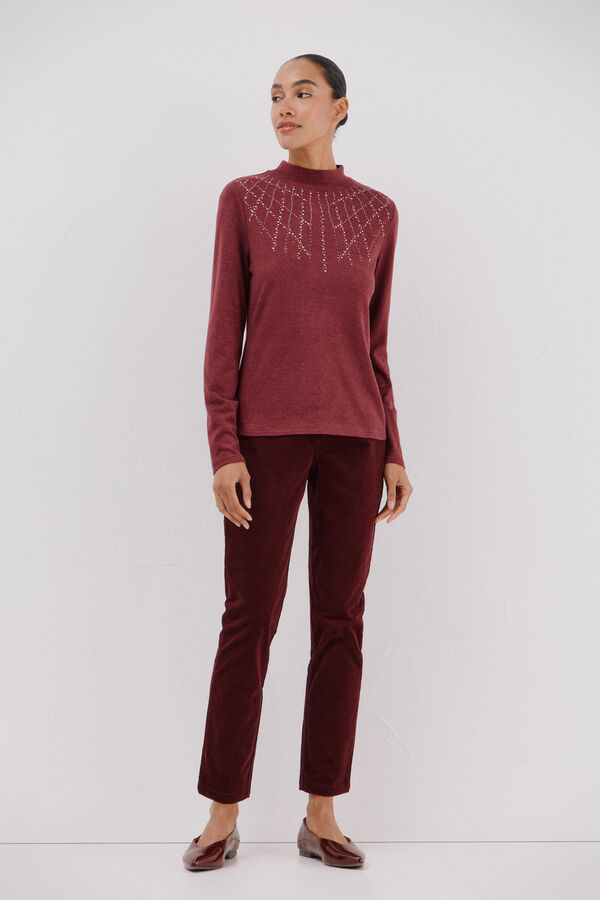 Cortefiel Camiseta com detalhe de strass Granada