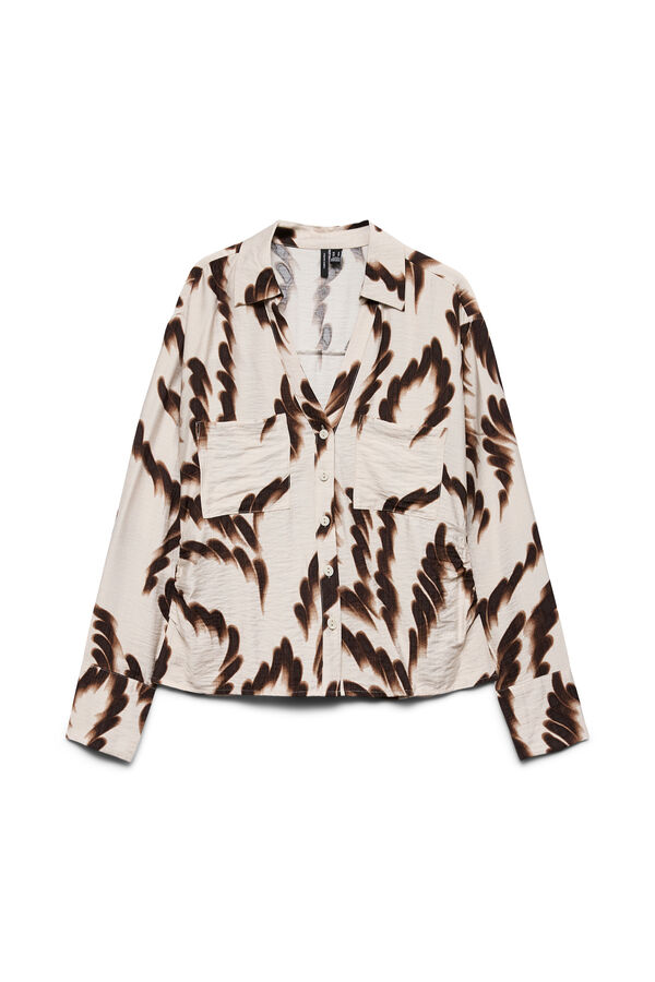 Vero Moda Camisa estampada Tostado