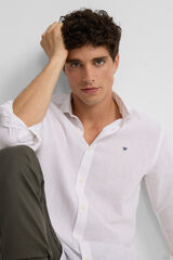 Silbon Camisa esportiva macia Branco