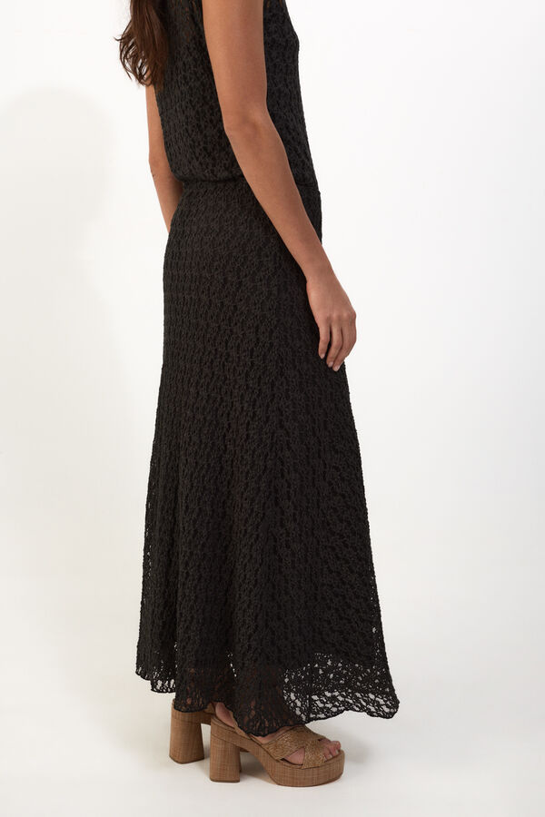 Slowlove Falda de encaje Gris oscuro