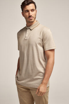 Cortefiel Coolmax® regular fit polo shirt Gray