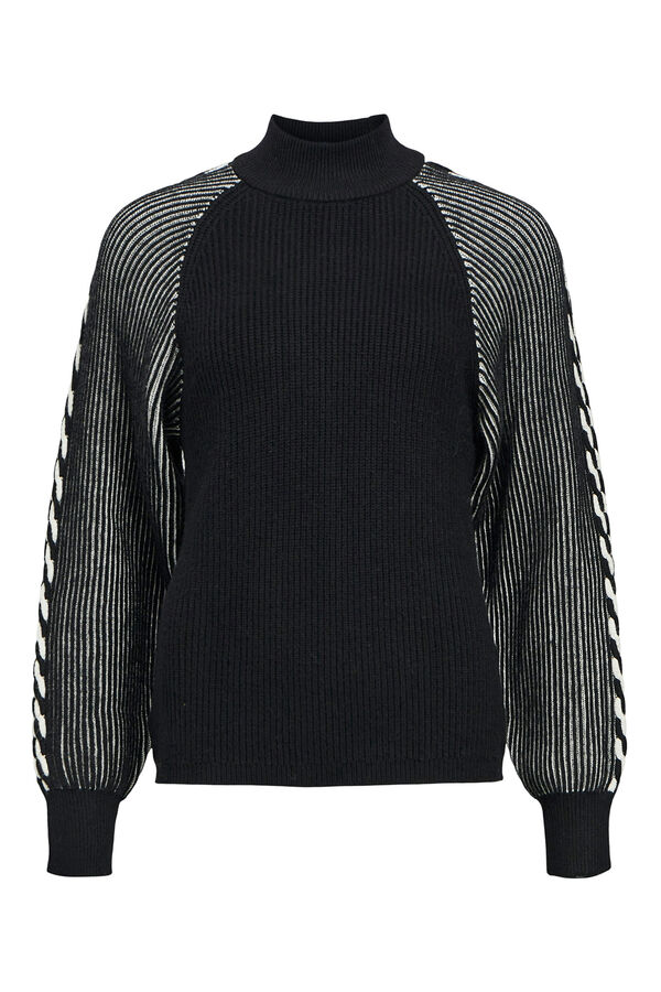 Object Jersey cuello perkins Negro