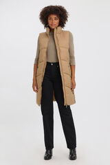 Vero Moda Colete midi Colete feminino Castanho