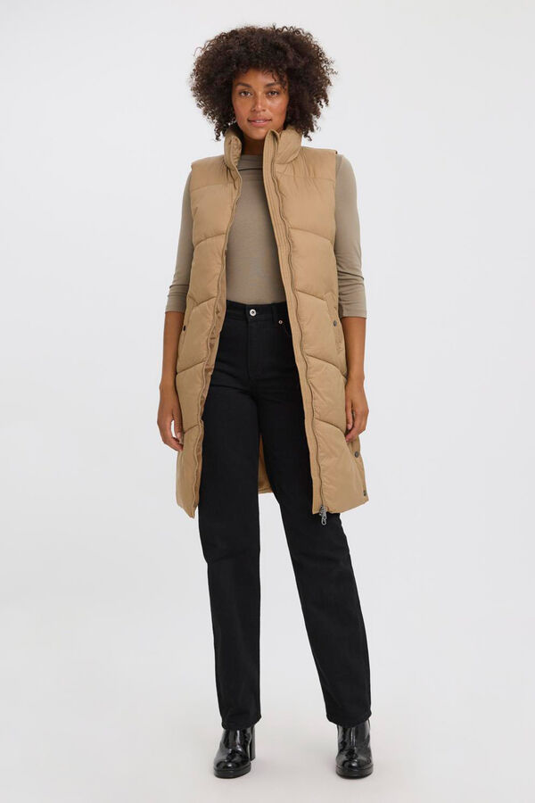 Vero Moda Colete midi Colete feminino Castanho