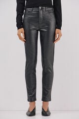 Cortefiel Sensational resin coated pants Printed grey