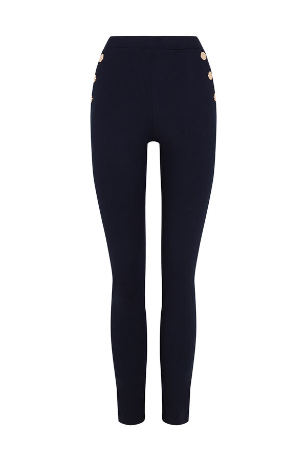 Cortefiel Legging with snaps Navy