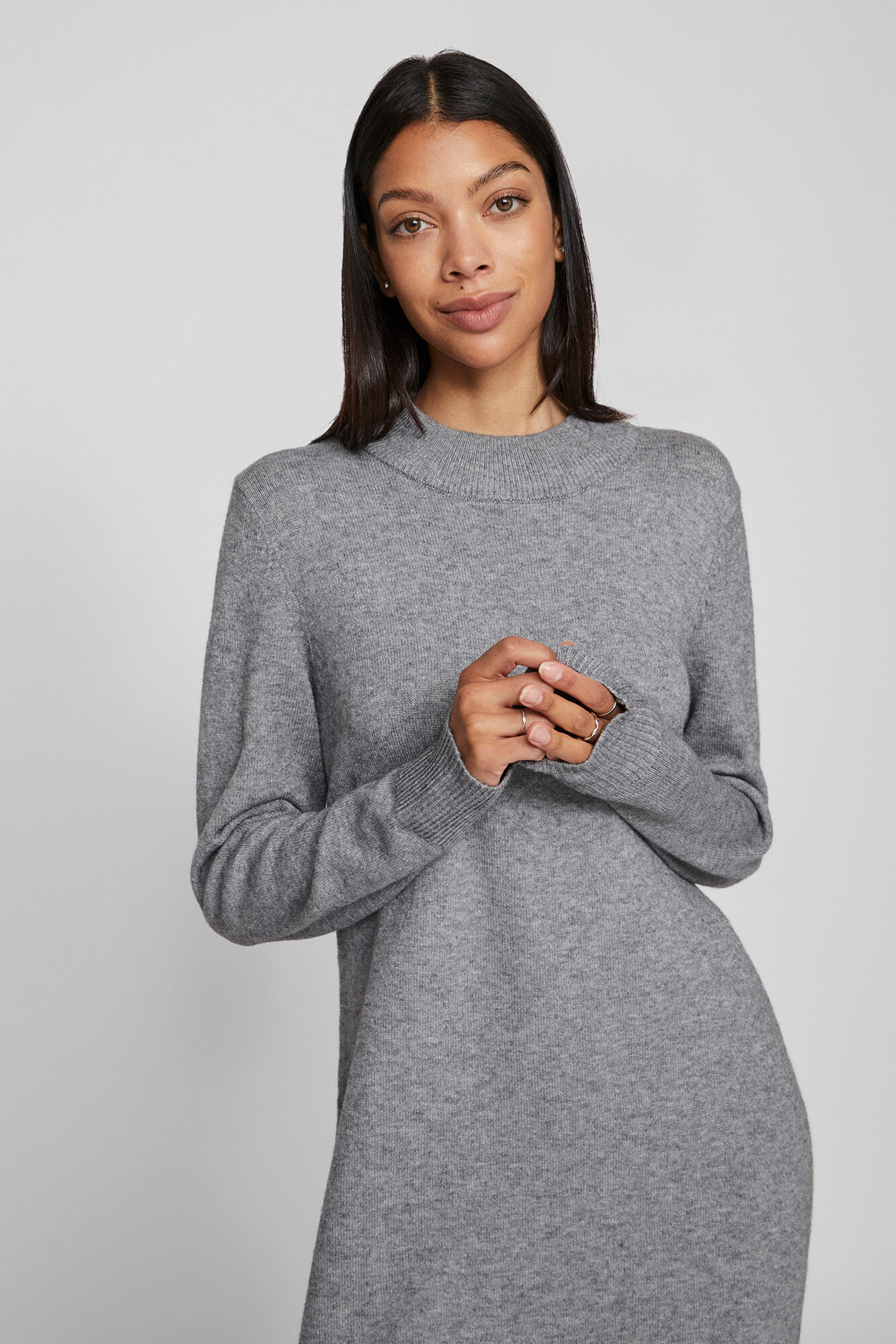 Vila Vestido de malha com viscose