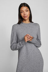 Vila Vestido de malha com viscose Cinzento