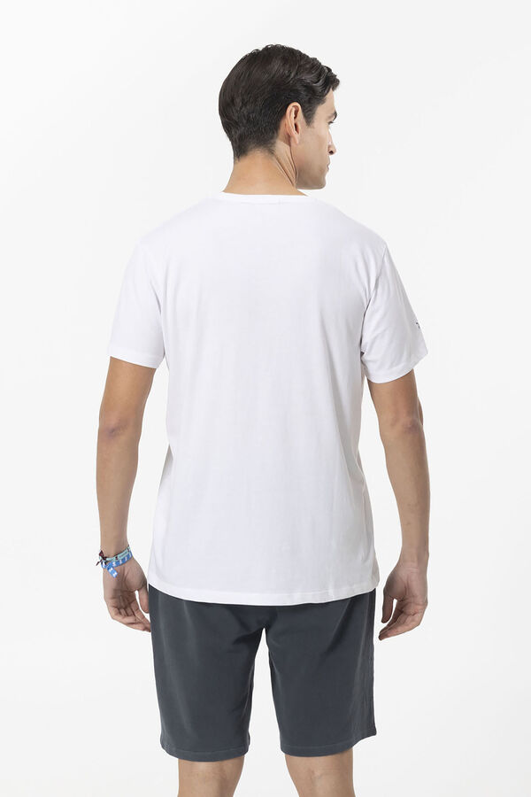 Cortefiel Camiseta estampado elpulpo studio Blanco