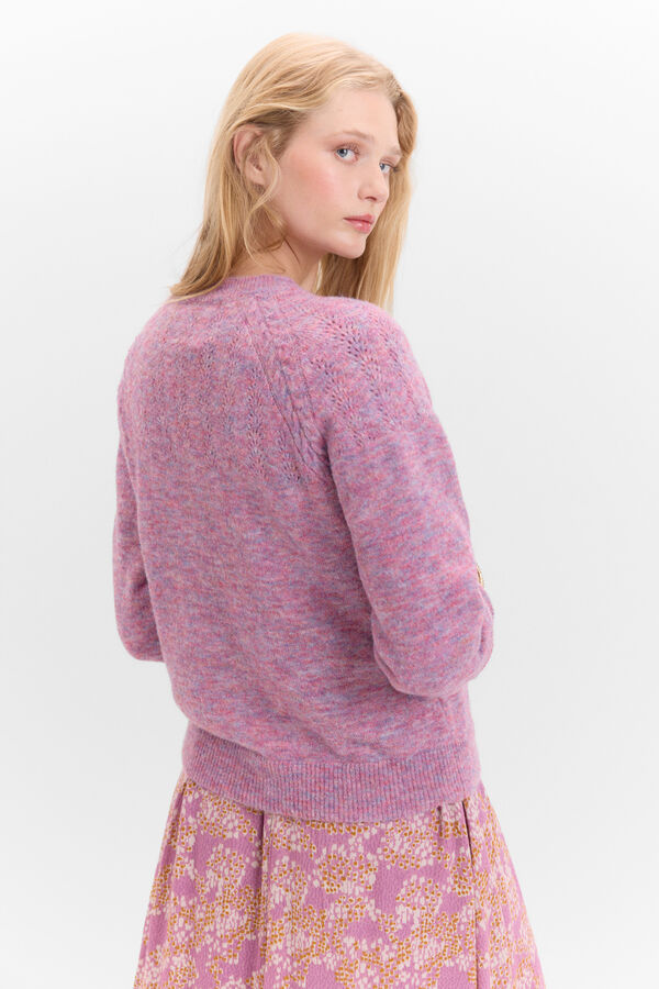 Cortefiel Openwork yoke jumper Lilac