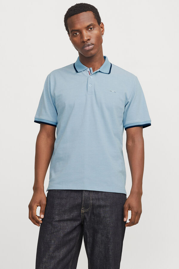 Jack & Jones Polo vivos piqué Azul
