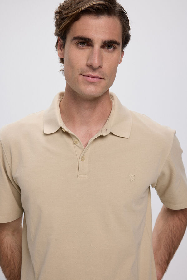 Jack & Jones Camisa pólo liso de regular fit Cinzento