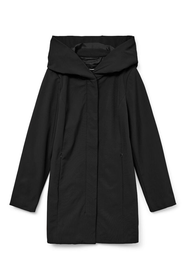 Vero Moda Coat measures neoprene effect  Black
