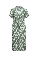 Vero Moda Curve Vestido midi estampado de manga curta tamanho grande Verde