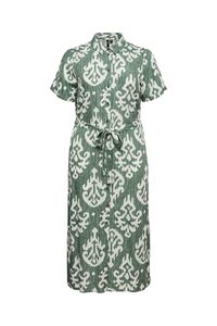 Vero Moda Curve Vestido midi estampado de manga curta tamanho grande