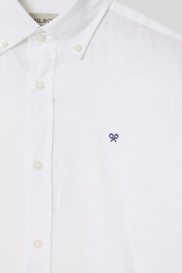Silbon Camisa sport ligera dye blanca Blanco