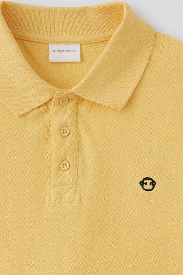 Street Monkey Short sleeve polo shirt Yellow