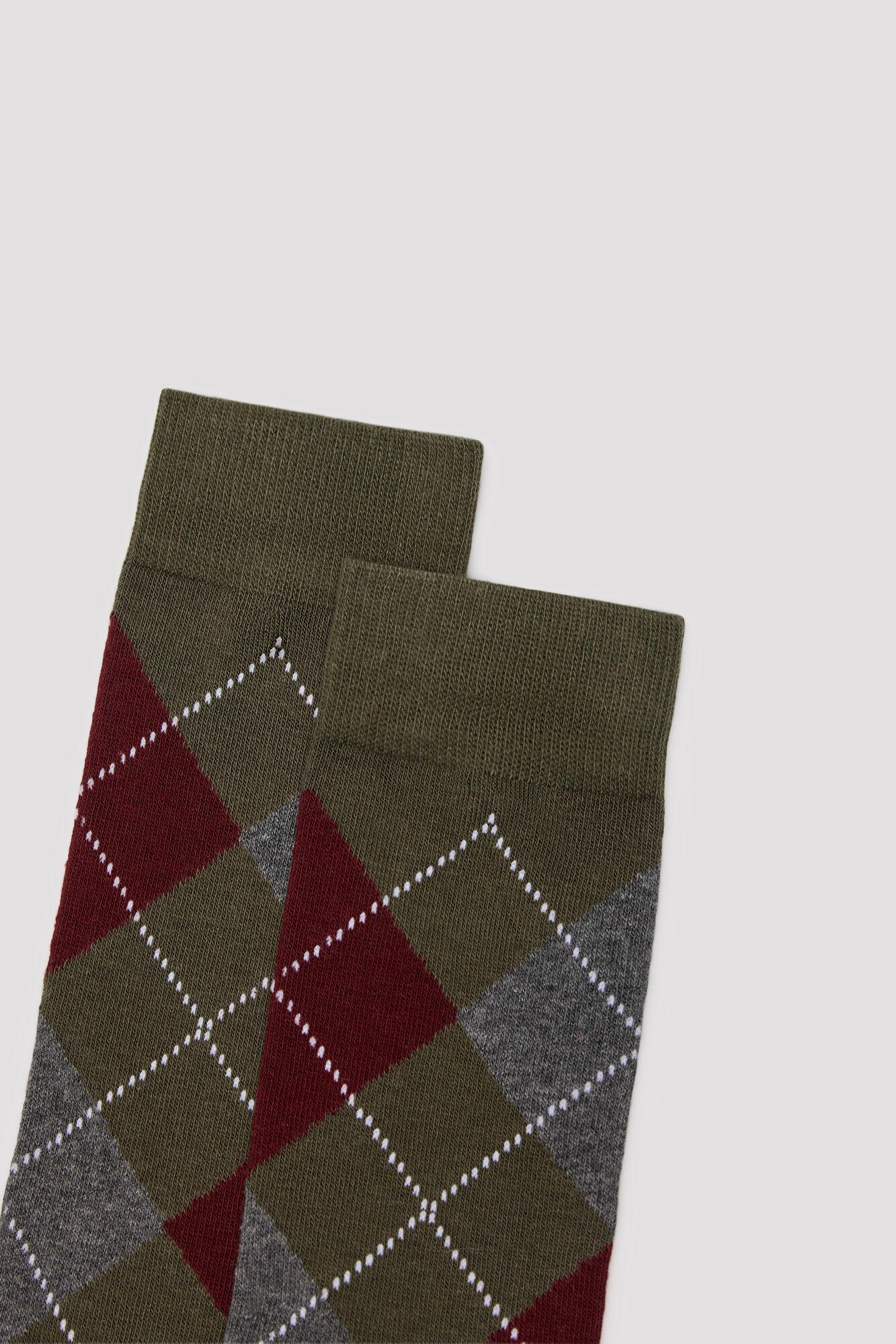 Cortefiel Diamond print cotton socks