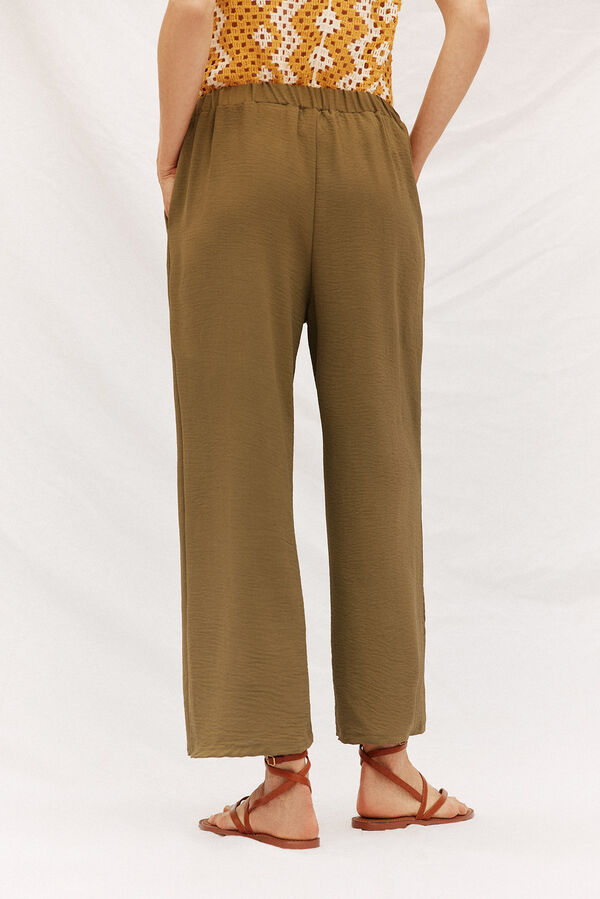 Cortefiel Wide leg women´s trousers Kaki