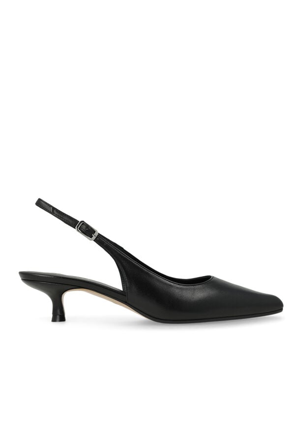 Lodi Sapatos de salto destalonados em pele Preto