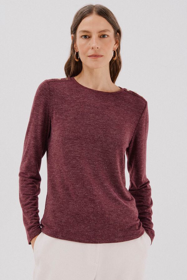 Cortefiel buttons box shirt Purple