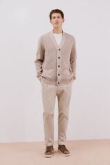 Cortefiel Pearl jersey-knit Beige