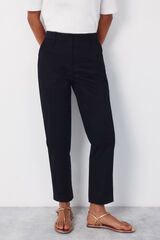 Cortefiel Slim fit trousers Black
