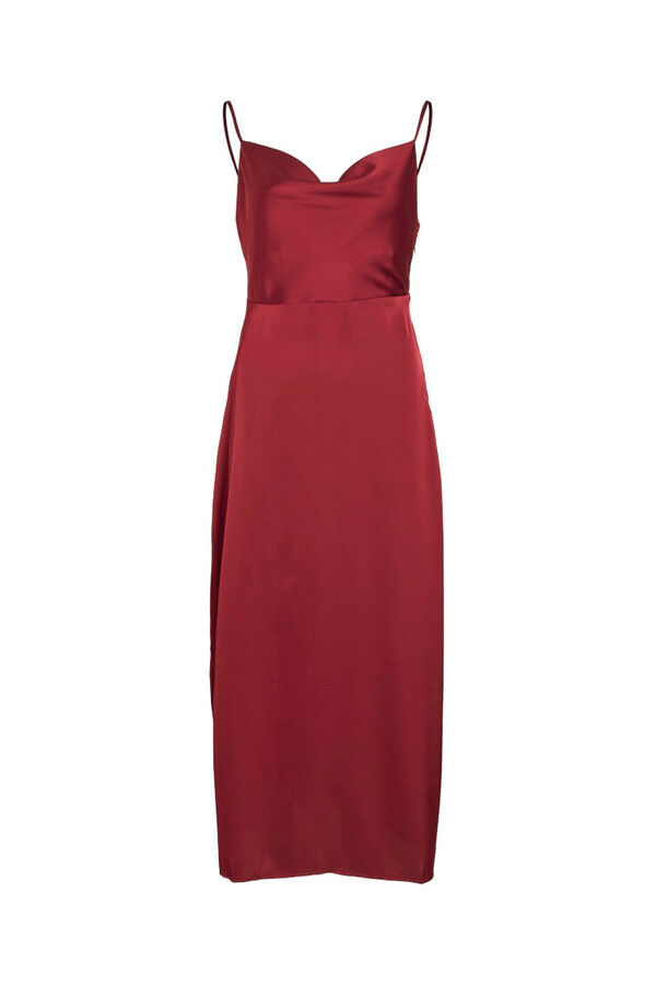 Vila Vestido midi acetinado Granada