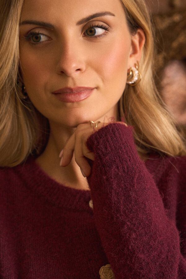 Pol&iacute;n Et Moi Cardigan com bot&otilde;es Mercedes Granada