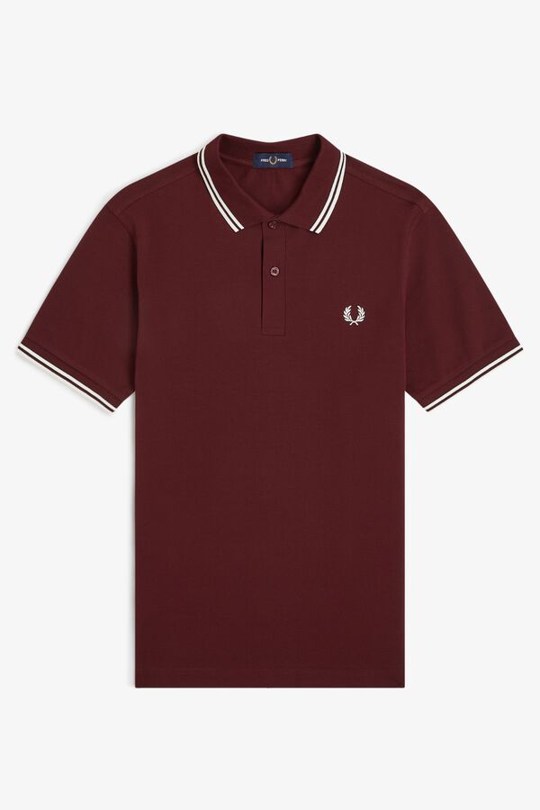Fred Perry Fred Perry two-tone polo shirt Maroon